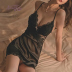 LacyNighty™ Embroidered Lace Deep V Nightdress