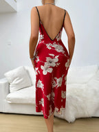 LacyNighty™ Elegant Floral Backless Nightdress