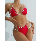 Crimson Ripple Bikini