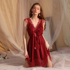 LacyNighty™ European Charm Lace V-Neck Dress