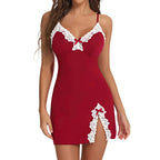 LacyNighty™ Charmeuse Lace Chemise