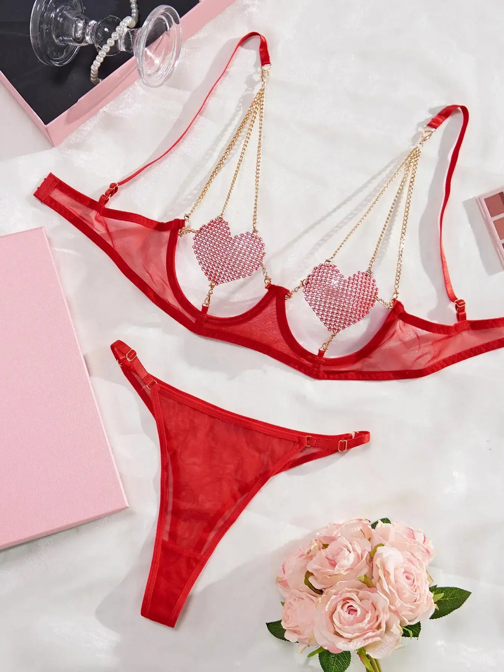 Bellvian™ Destroy My Heart Lingerie Set