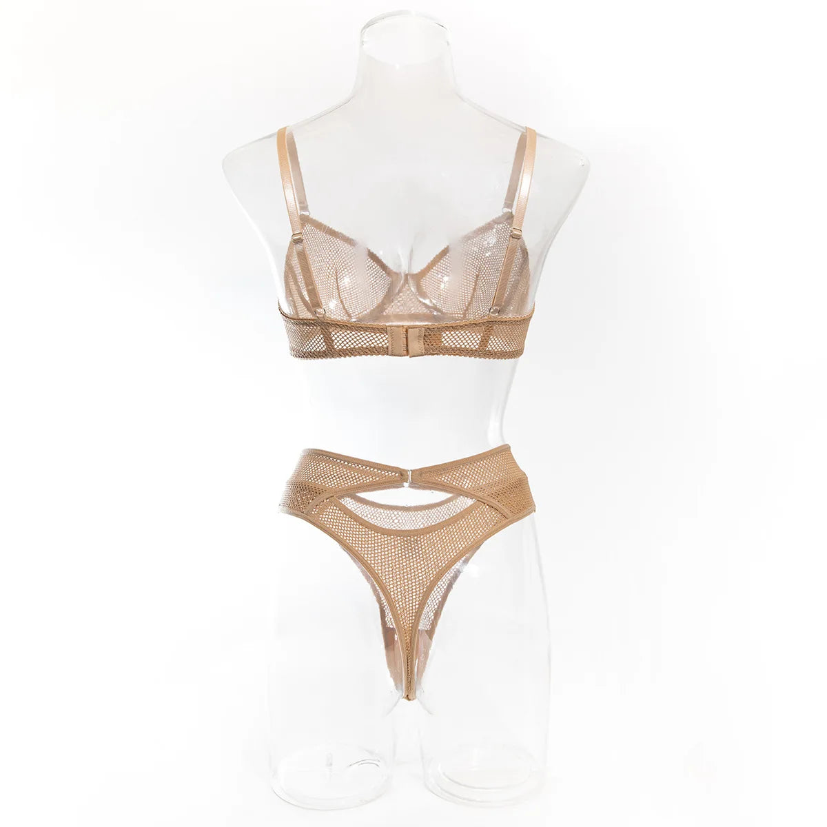 Barely There Mesh Lingerie Set