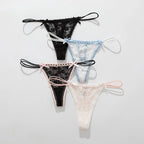 Delicate Bloom Lace Thong