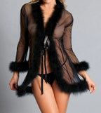 Bou Faux Fur Robe