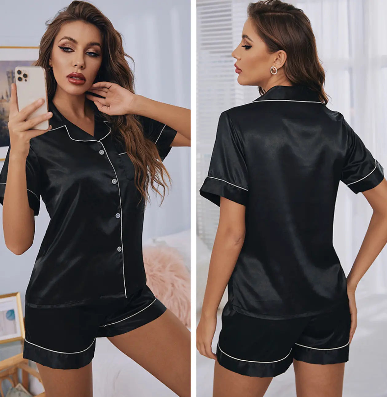 Bellvian™ Satin Dreams Pyjama Set - pajamas