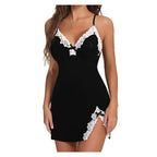 LacyNighty™ Charmeuse Lace Chemise