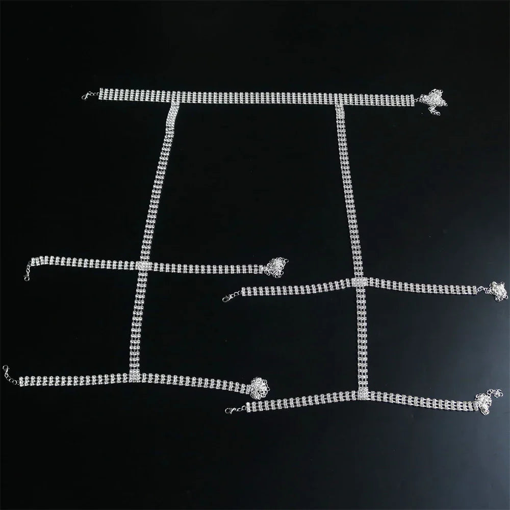 Crystal Luxe Rhinestone Leg Harness