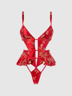 Dragon Satin Skirted Teddy