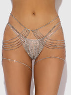 Bellvian™ Eclipse Chain Garter & Thong - body chain