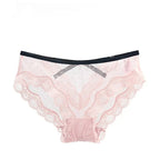 Bellvian blush pink polka dot lace cheeky brief product image showcasing soft mesh fabric, elegant lace accents and a flattering feminine fit, luxury romantic underwear perfect for anniversaries, Valentine’s gifts and premium lingerie shopping in the UK.