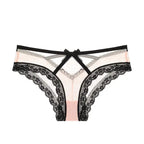 Bellvian contrast lace cross strap panties featuring romantic floral lace fabric, stylish strappy waistband and feminine luxury finish, premium women's underwear designed for confidence and elegance, perfect gift for wife, girlfriend or bride, ideal honeymoon lingerie and anniversary gifting throughout the UK.