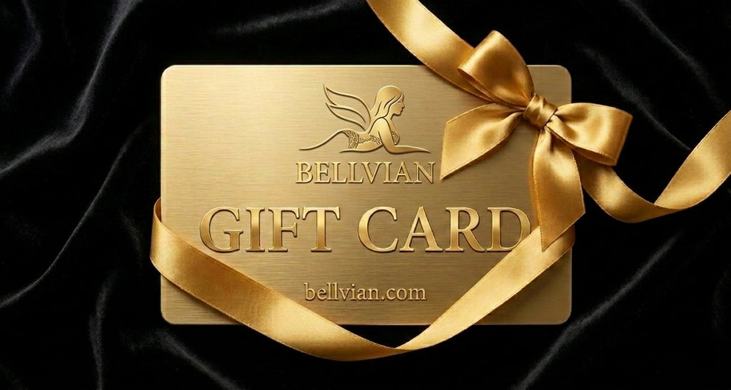 Bellvian luxury gift card ideal for lingerie shopping romantic gift for wife gift for girlfriend anniversary present birthday gift Valentine's Day surprise Christmas gift wedding gift honeymoon gift and luxury fashion voucher UK