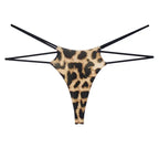 Bellvian™ leopard print thong panties designed with a flattering cut and striking animal print pattern, offering sexy lingerie for women who enjoy confident, fashionable and eye catching intimate wear, ideal for romantic nights, honeymoon lingerie collections, anniversary celebrations and memorable gifts for wives, girlfriends or special partners.
