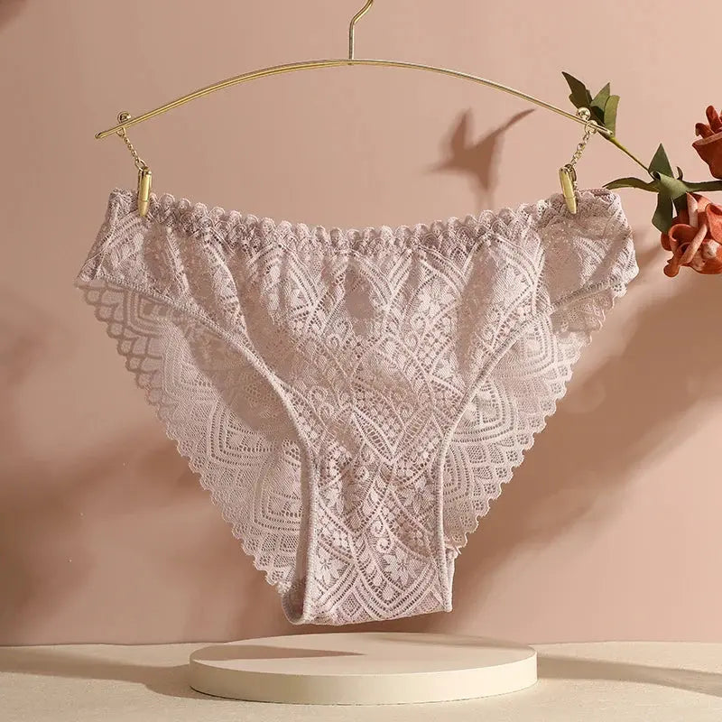Bellvian light pink lace brief featuring delicate lace textures and a soft romantic aesthetic. Ideal for women searching for feminine underwear, luxury lace lingerie and premium intimate apparel that balances beauty and comfort. A lovely choice for bridal gifting, anniversaries and everyday elegance.