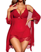 Bellvian red lace babydoll lingerie set with transparent mesh nightdress sexy see through sleepwear romantic valentines lingerie luxury feminine bedroom outfit honeymoon nightwear anniversary gift for girlfriend and glamorous seductive luxury fashion style for women UK