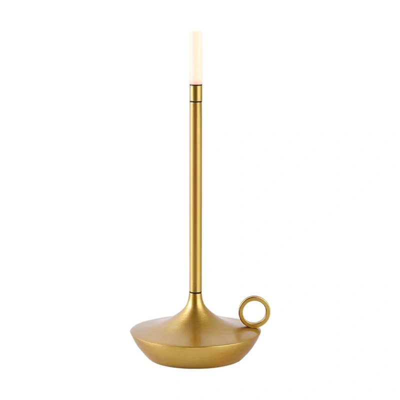 Elegant black and gold LED table lamp on a clean white background, featuring a sleek aluminum base, touch control button, and soft warm light. Perfect for modern home decor, office desk lighting, and bedside use  Bellvian minimalist design.