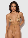 Deep V-Plunge Chain Teddy