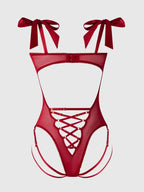 Bellvian™ Rosalie Rouge Strappy Lace Teddy