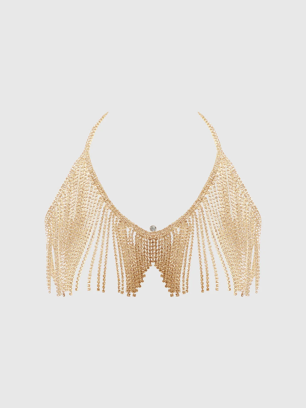 Bellvian™ Rhinestone Dangle V-Neck Bra