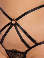 Bellvian™ Rosalie Embroidered Lace Strappy Backless Tanga