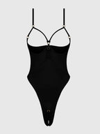 Iryna Silky Micro & Rope Crotchless Teddy