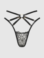 Bellvian™ Rosalie Embroidered Lace Strappy Backless Tanga