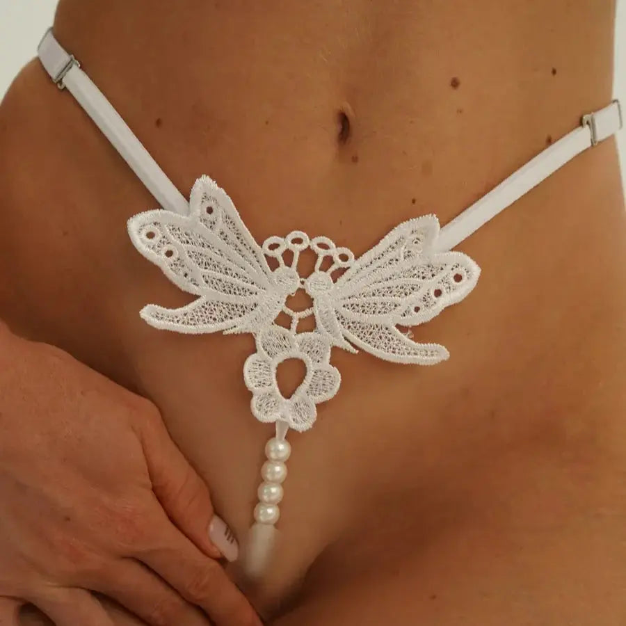 Bellvian™ Lust Wings Pearl G-String - Lingeries