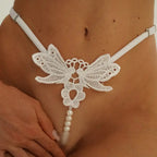 Bellvian™ Lust Wings Pearl G-String - Lingeries