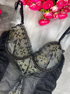 Bellvian™ Anastasia Midnight Gold Bodysuit