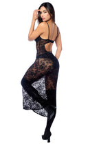 Kein Long Gown w/ Panty & Garter