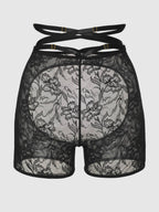 Flora Backless Lace Bikeshort