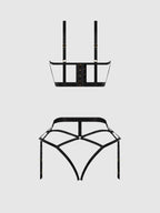 Devon Open Cup Bra & Crotchless Set