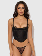 Jocelyn Lace Underwire Bustier & G-String Set