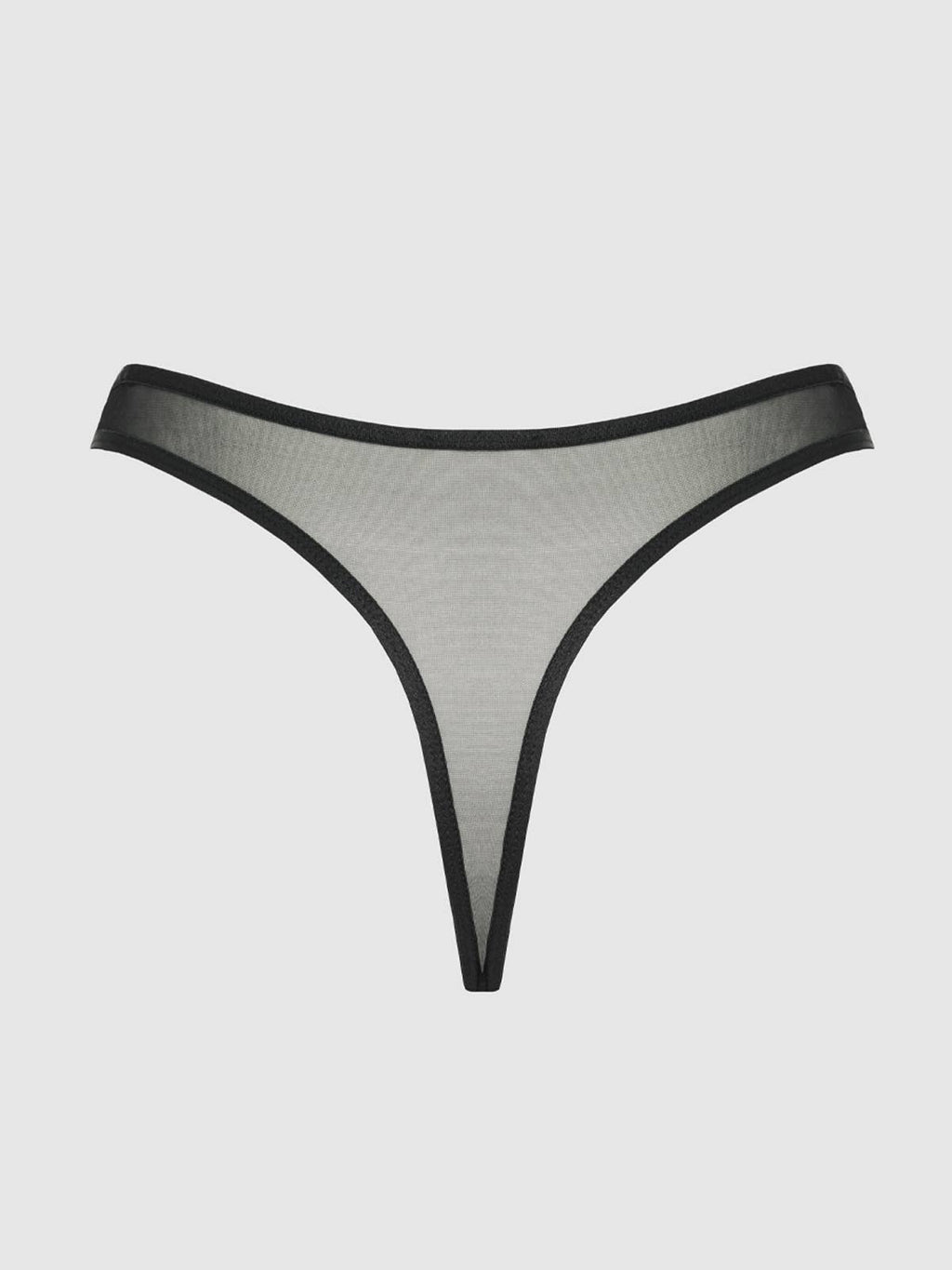 Chantal Mesh Crotchless Thong