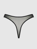 Chantal Mesh Crotchless Thong