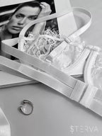 Lace Fairy Embroidery Push-Up Lingerie Set