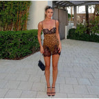 Leopard Lace Allure Mini Dress