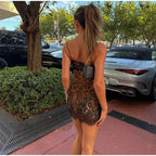 Leopard Lace Allure Mini Dress