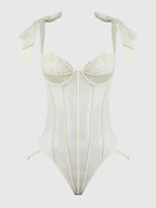 Bellvian™ Rosalie Rouge Strappy Lace Teddy