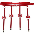 LacyNighty™ Bow Leather Garter