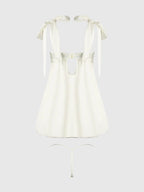 Bellvian™ Rosalie Bridal Satin and Lace Babydoll Set