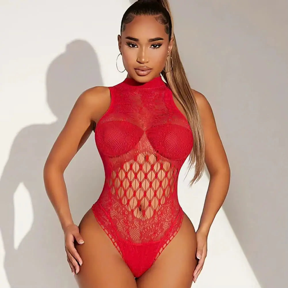 Bellvian™ Do You Ever Wonder Fishnet Bodysuit