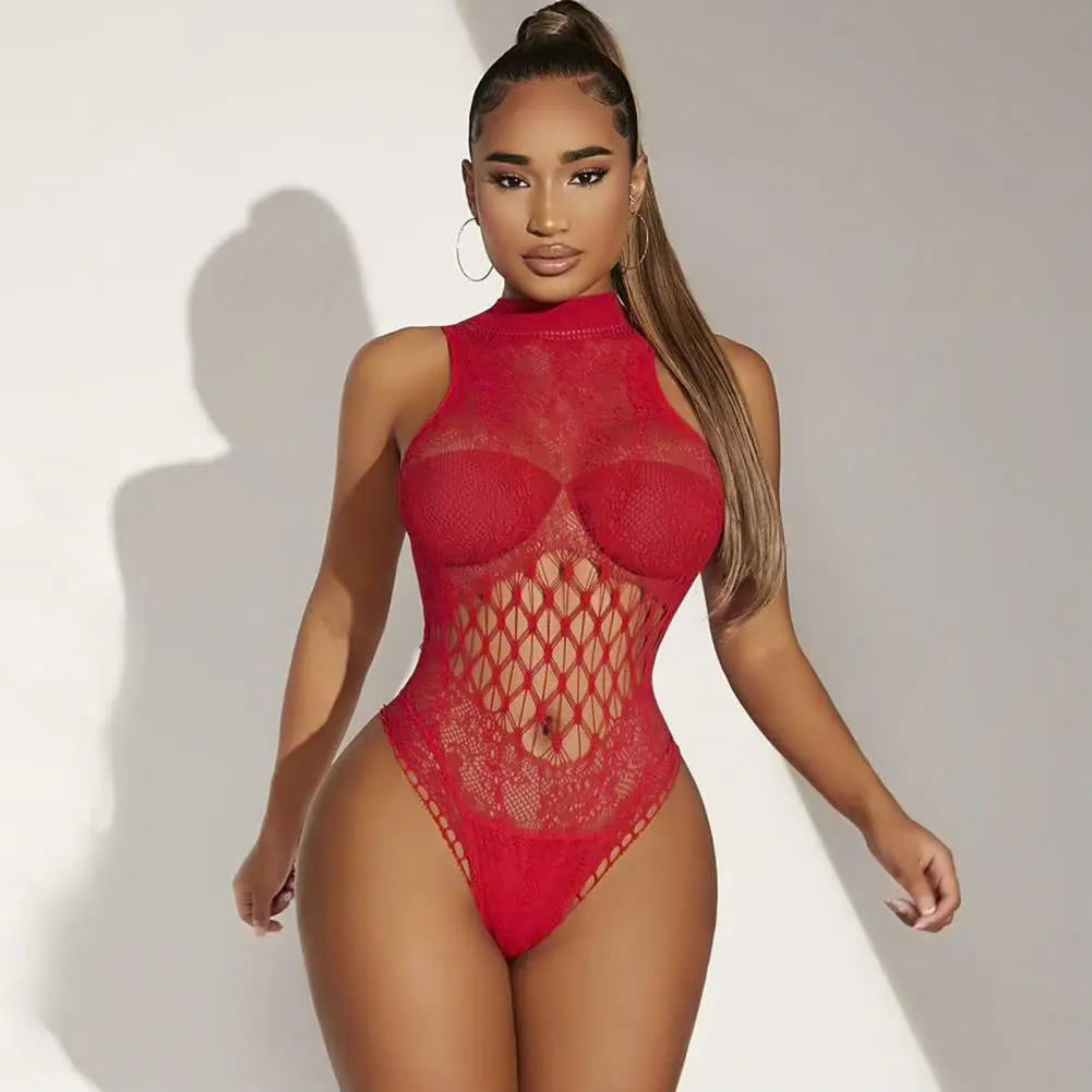 Bellvian™ Do You Ever Wonder Fishnet Bodysuit